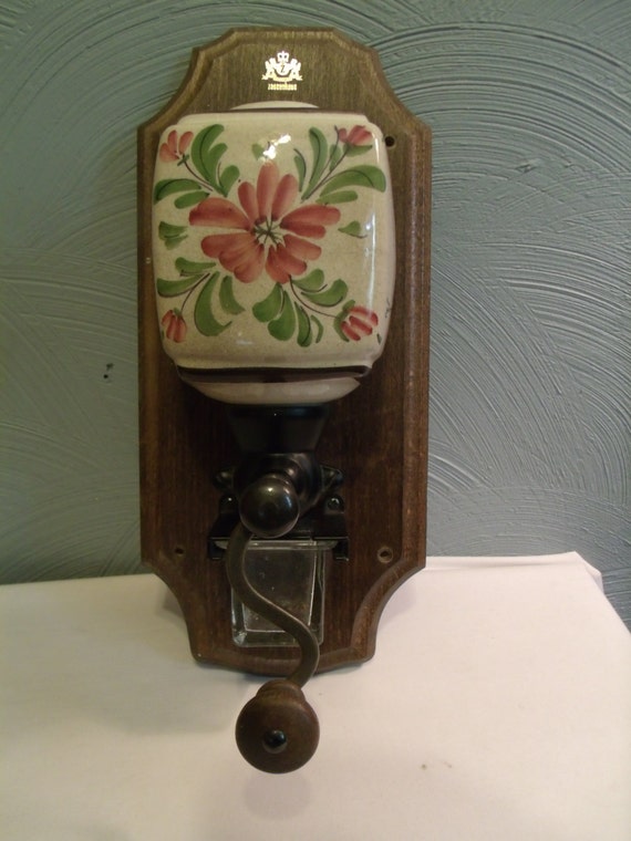 Vtg Wall Coffee Grinder Zassenhaus West Germany Farmhouse