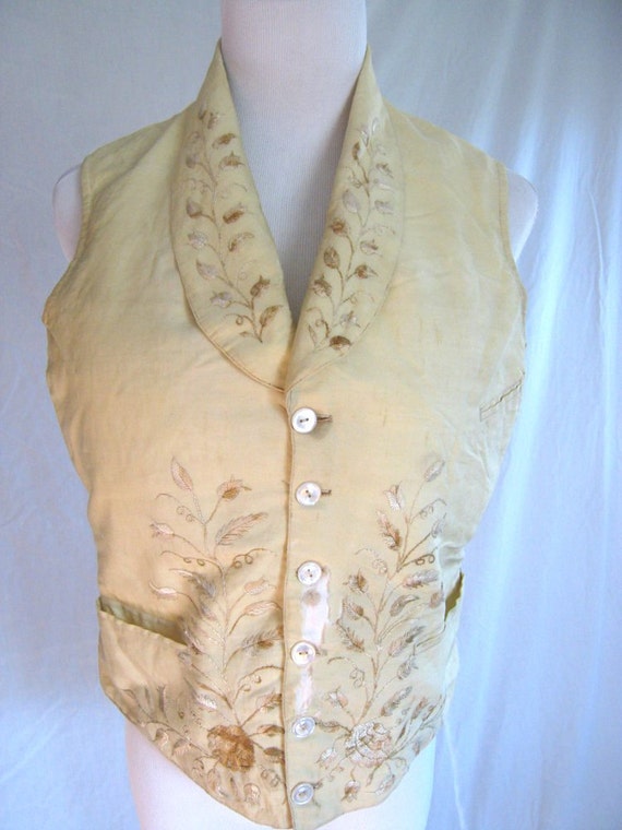 RSEERVED for Jeannie. Antique men's waistcoat vest