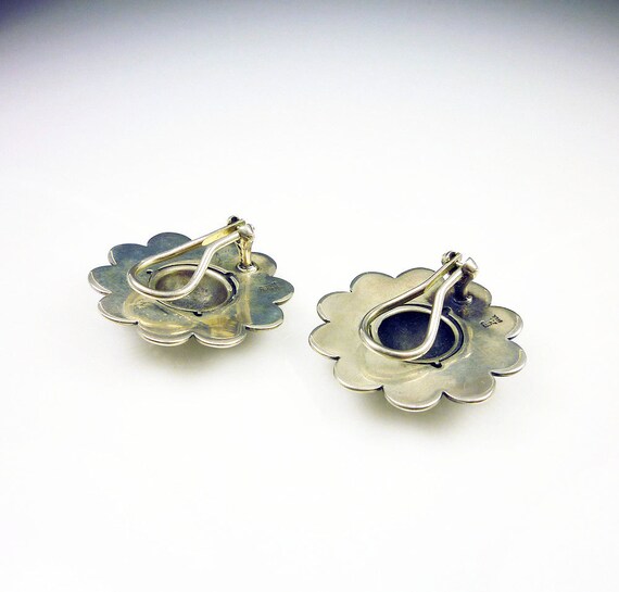 Vintage Earrings Retired James Avery Sterling Silver Flower