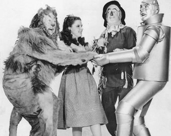 The Wizard of Oz vintage image The Cowardly Lion Tin Man Scarecrow Dorothy