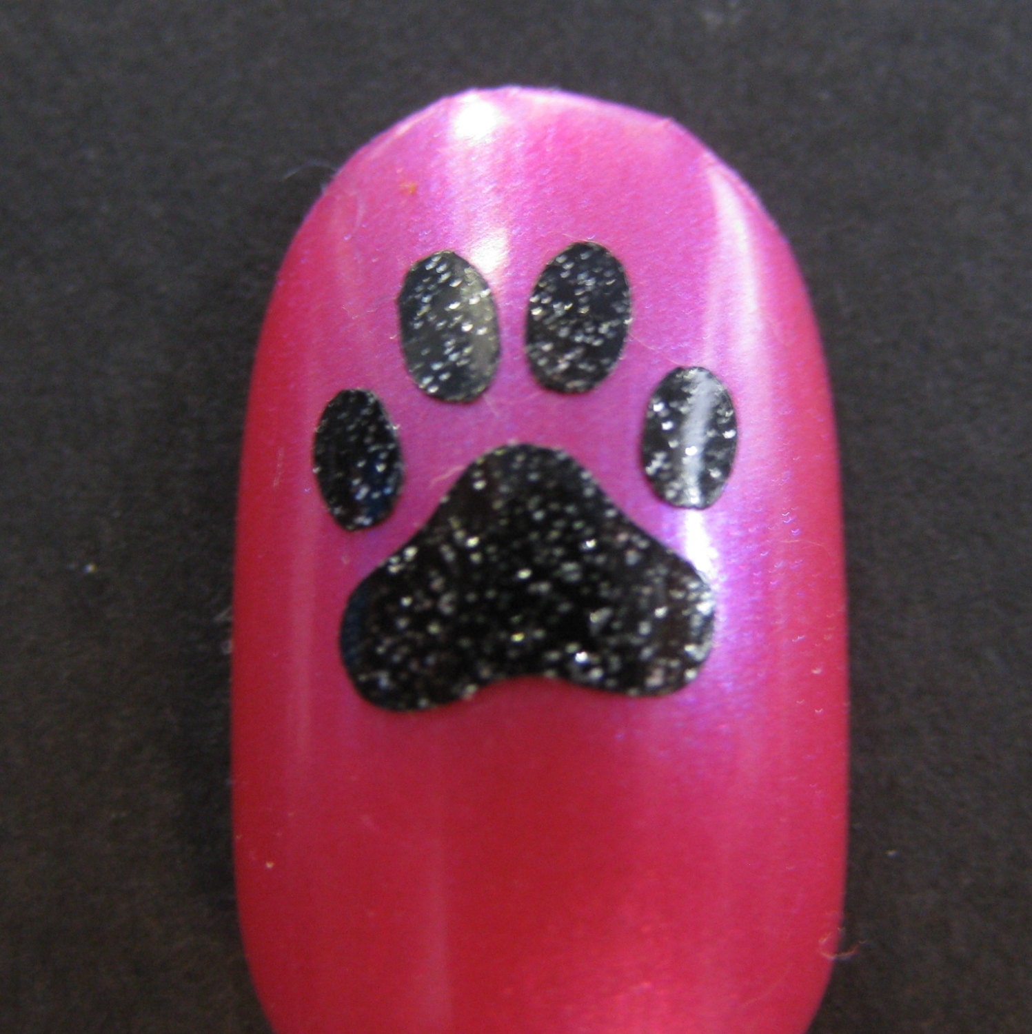 paw print toe nail finger nail decals stickers art