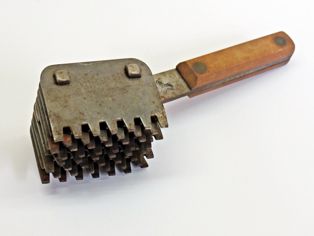 Antique Butcher Quality Meat Tenderizer Barr Bros Oakland CA