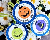 Halloween Lanterns Theme - Printable Party Tags - 2.5" Cupake Toppers - Halloween Party Favors - Halloween Party Printables Il_170x135