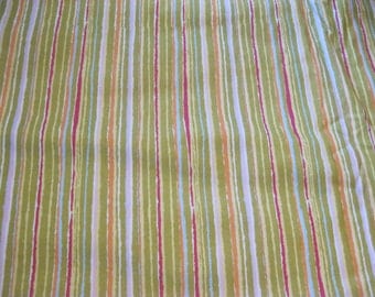 pink green stripe fabric – Etsy