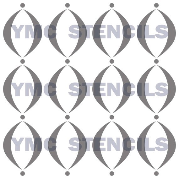 Scallop Stencil 8x8 by BlankSlateStencils on Etsy