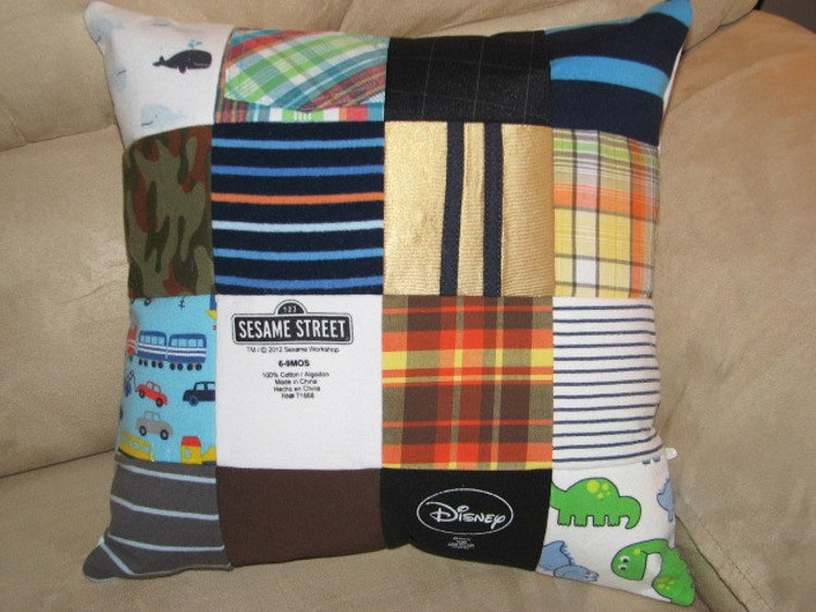 Baby Clothes Memory Pillow custom made for you by mamcreations