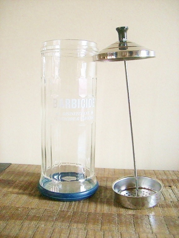 Vintage Barbicide Disinfectant Jar