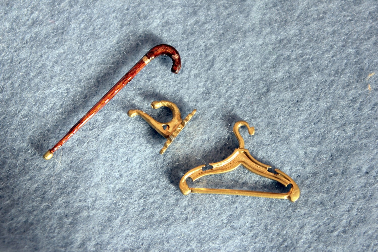 Miniature Walking Cane Clothes Hanger by MothersMiniTreasures