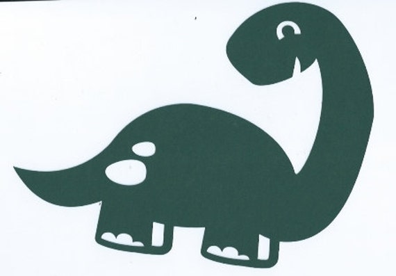 Items similar to Cute dinosaur 2 silhouette on Etsy