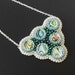 Embroidery beads necklace Natural PAUA Abalone Shell