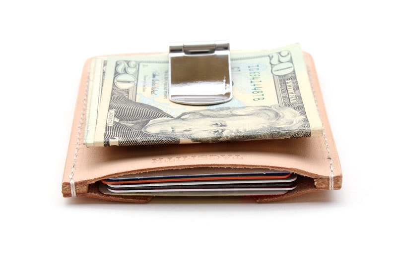 Mens Wallet Money Clip Card Holder Leather Moneyclip Card