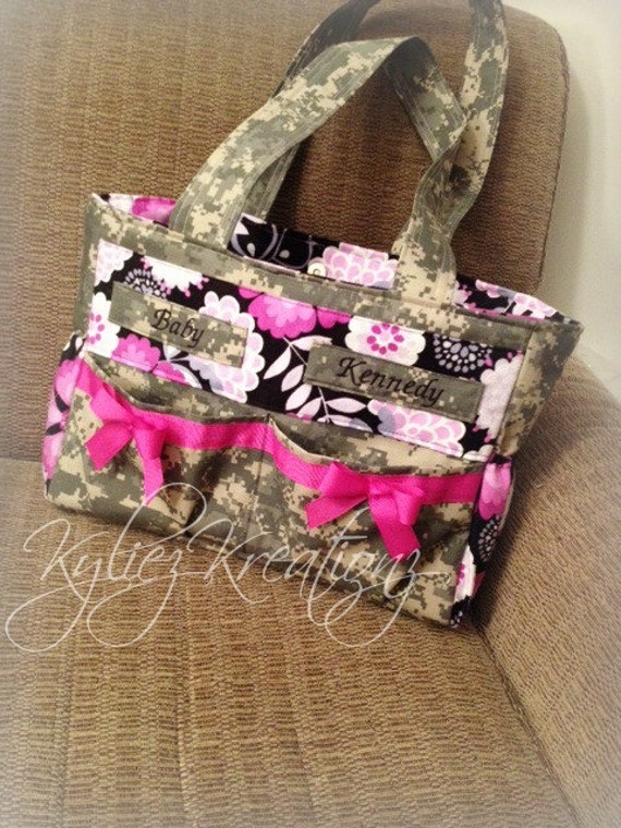Large Military Camo Diaper bag Made to order Any Branch
