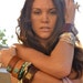 LUX Recycled Stamped Brown Leather Bracelet Bohemian Turquoise Gemstone Cuff