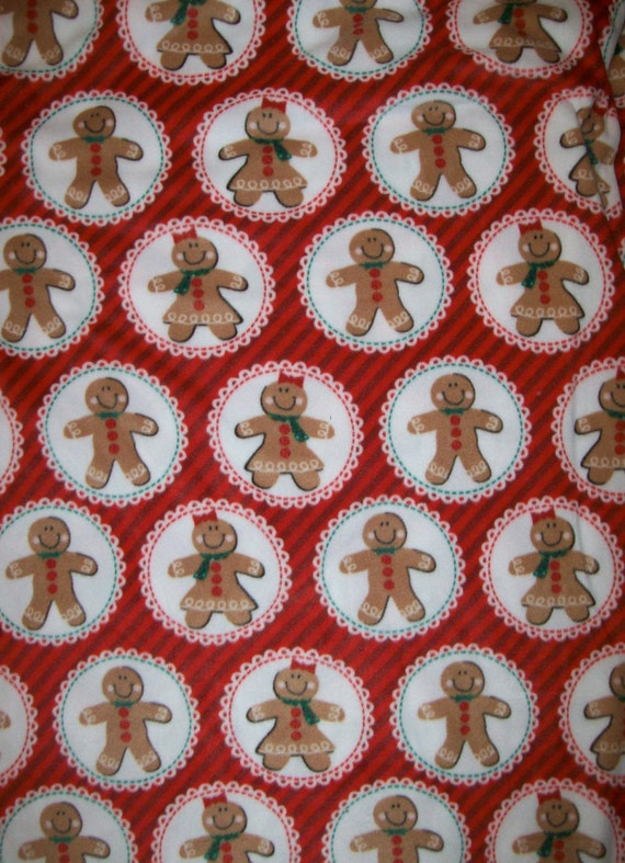 An Adorable Gingerbread Man And Woman Christmas Holiday Fleece