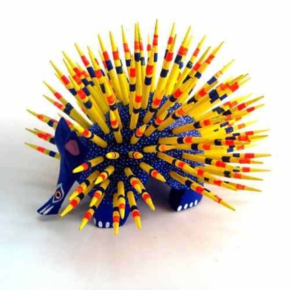 wood craft porcupine oaxacan wood carving mexican carvings