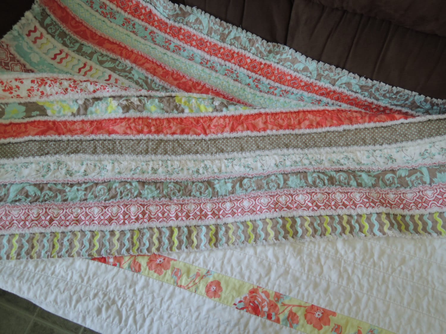 Jelly Roll Rag Quilt Pattern Tutorial Easy to Make Instant