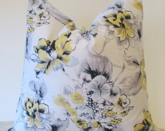 SALE Ships Today Two 18 x 18 Amy Butler Paloma Collection Floral Fabric on both sides