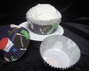Sports Themed Cupcake Liners