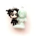 SALE - Edward and Ice Angel - Miniature Sculpture - Charm Pendant