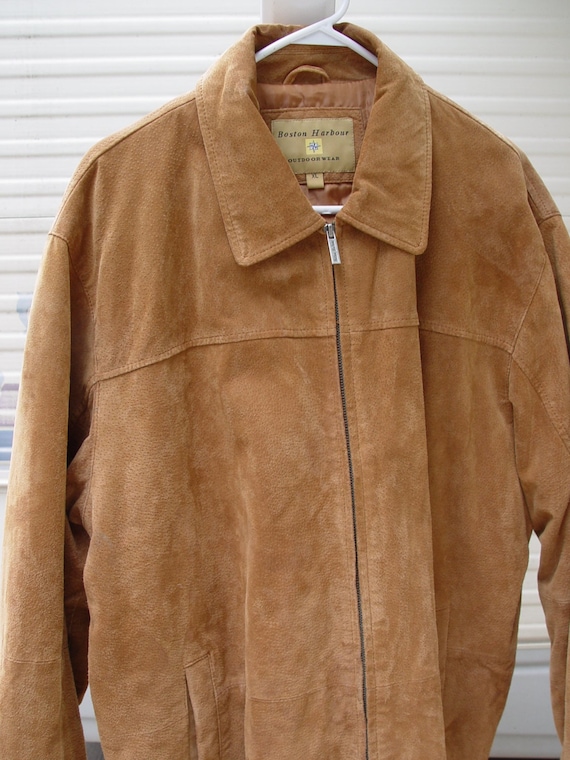 Vintage Men's Boston Harbor Outdoor Wear Suede Leather