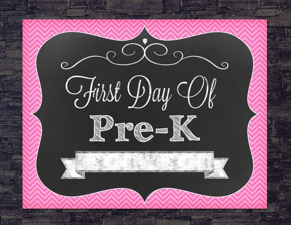 items-similar-to-first-day-of-pre-k-preschool-back-to-school-sign