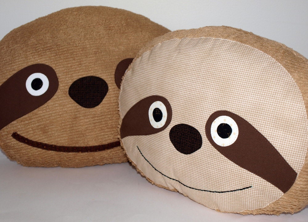 sloth plush pillow