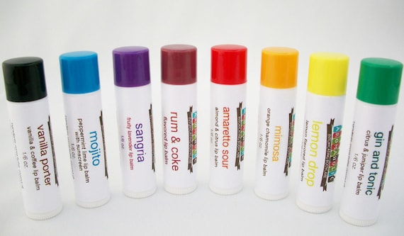 Cocktail-flavored lip balm from Aromaholic - Rum & Coke lip balm, Gin and Tonic lip balm and more - you choose flavor
