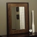 Rustic Mirror Distressed Wood Barnwood Brown Frame USA