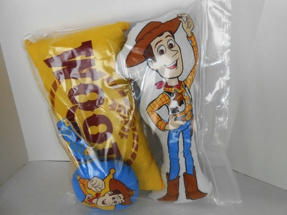 Disney Character Pillow Sets Woody of Toy Story includes 3