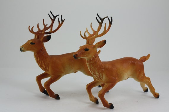 plastic deer figurine