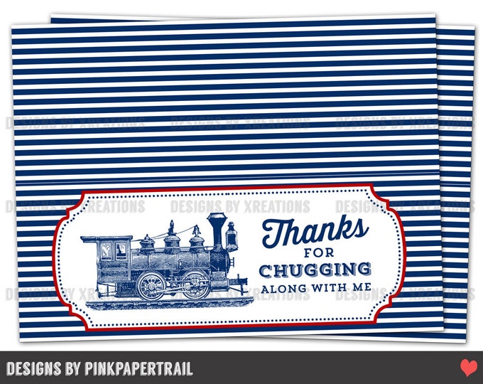 Train - Steam Engine Bag topper, Print your own, Digital File, Instant download
