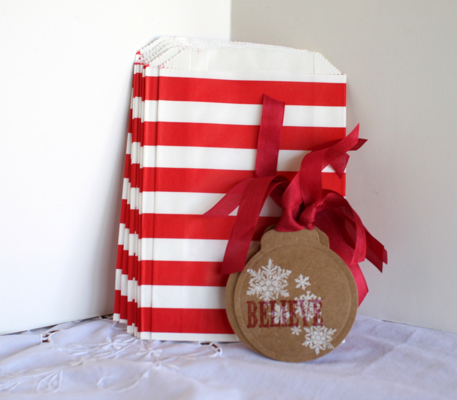 Christmas cookie bags Christmas treat bags by Justabitofpaper