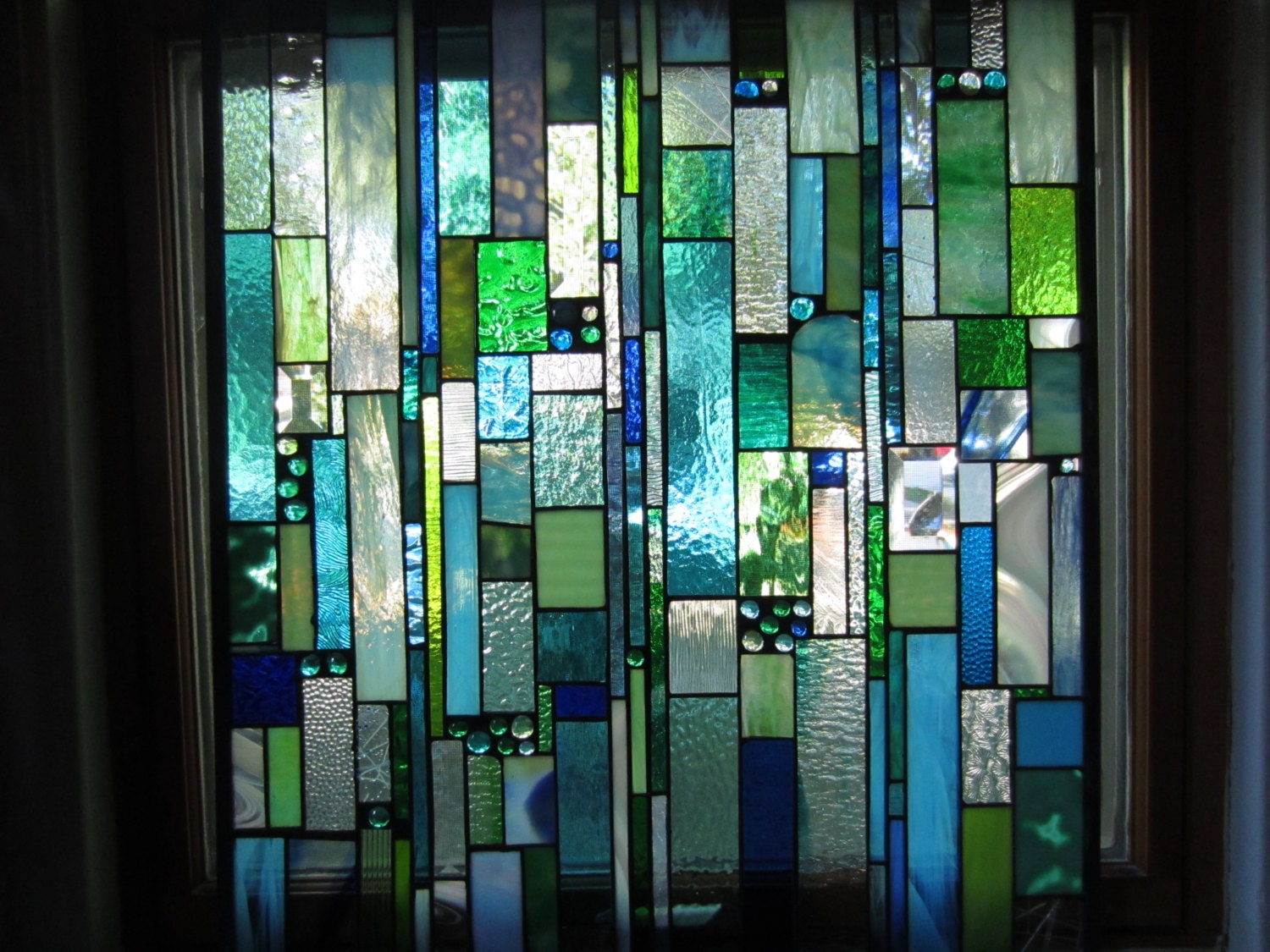Stained Glass Sea Glass by on Etsy