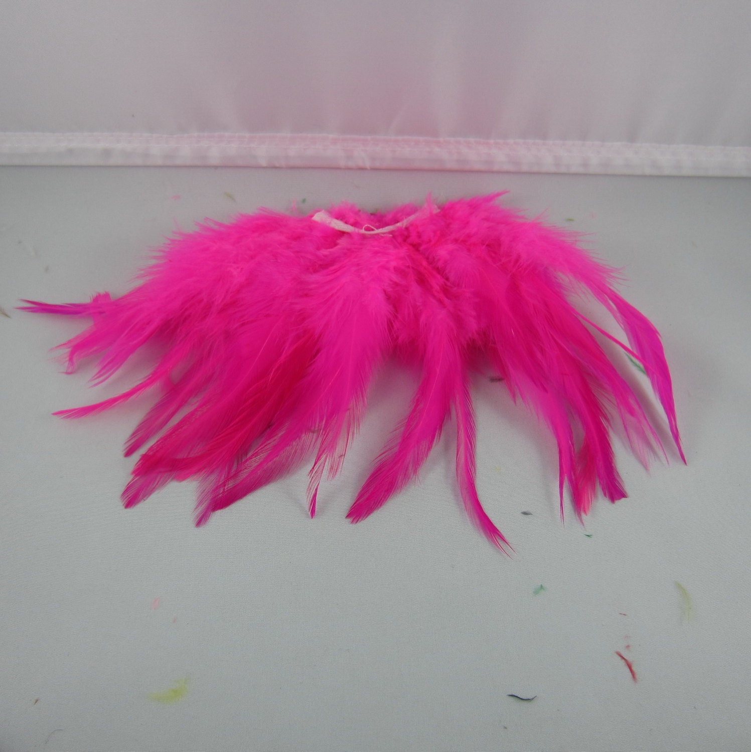 Pink Feathers Saddle PSD-14 6 inches craft by mountainfeathers