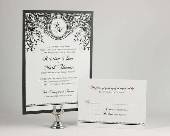 Black And White Printable Invitations
