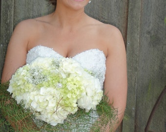 Bridal Bouquets Hydrangea Birdal Bouquets Wedding Bouquets Hand Tied Bridal Bouquets