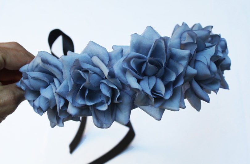 Blue Rose Flower Crown - wide 8