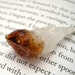 Dark Golden Brown Raw Citrine Point Pendant / Autumn Jewelry, Unique Earthy Orange, Rockhound, Geology Metaphysical November Birthstone