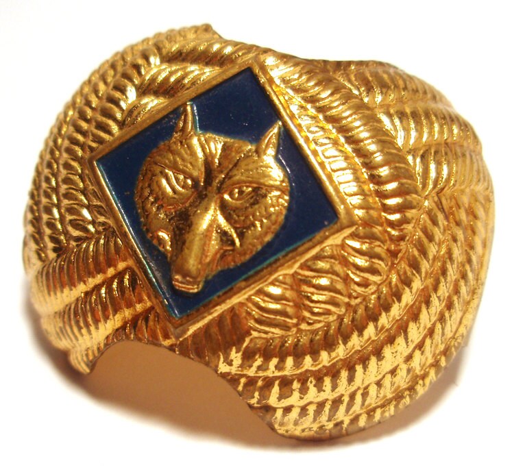 Vintage Boy Scouts Cub Scout WOLF Necktie Neck Tie Neckerchief