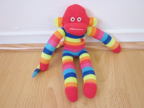 rainbow monkey plush