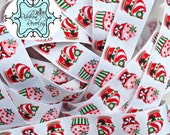 Yummy Christmas Cupcakes 7/8" or coordinating peppermint 3/8" grosgrain ribbon Christmas Il_170x135