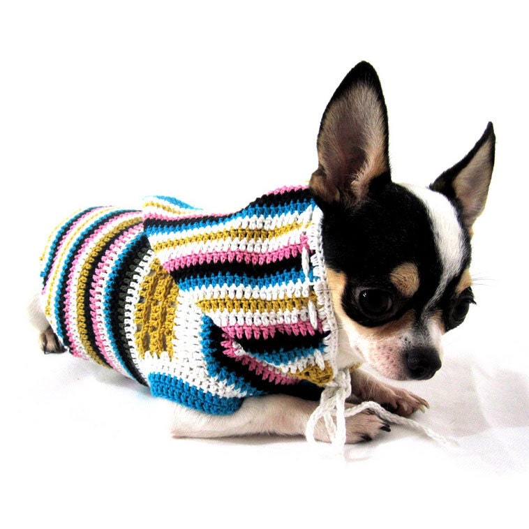 Bohemian Dog Hoodie Pajamas Teacup Chihuahua Clothes Puppy Cat