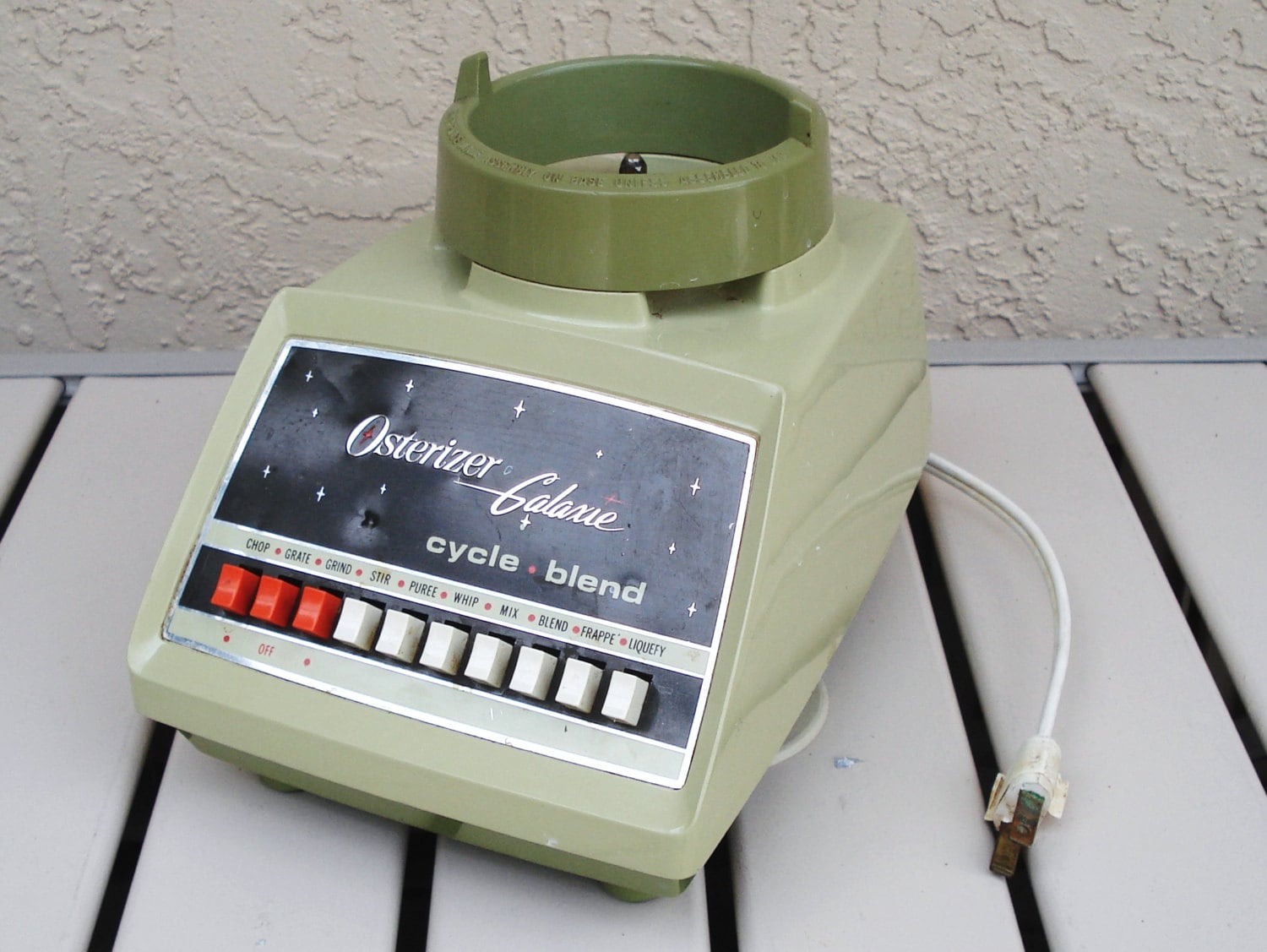 Vintage OSTER GALAXIE Avocado Green Blender Motor Base 10