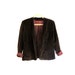 Velvet Cardigan - Blazer. Jacket. Chocolate-brown. Romantic. Fully-lined. VTG - Jacket