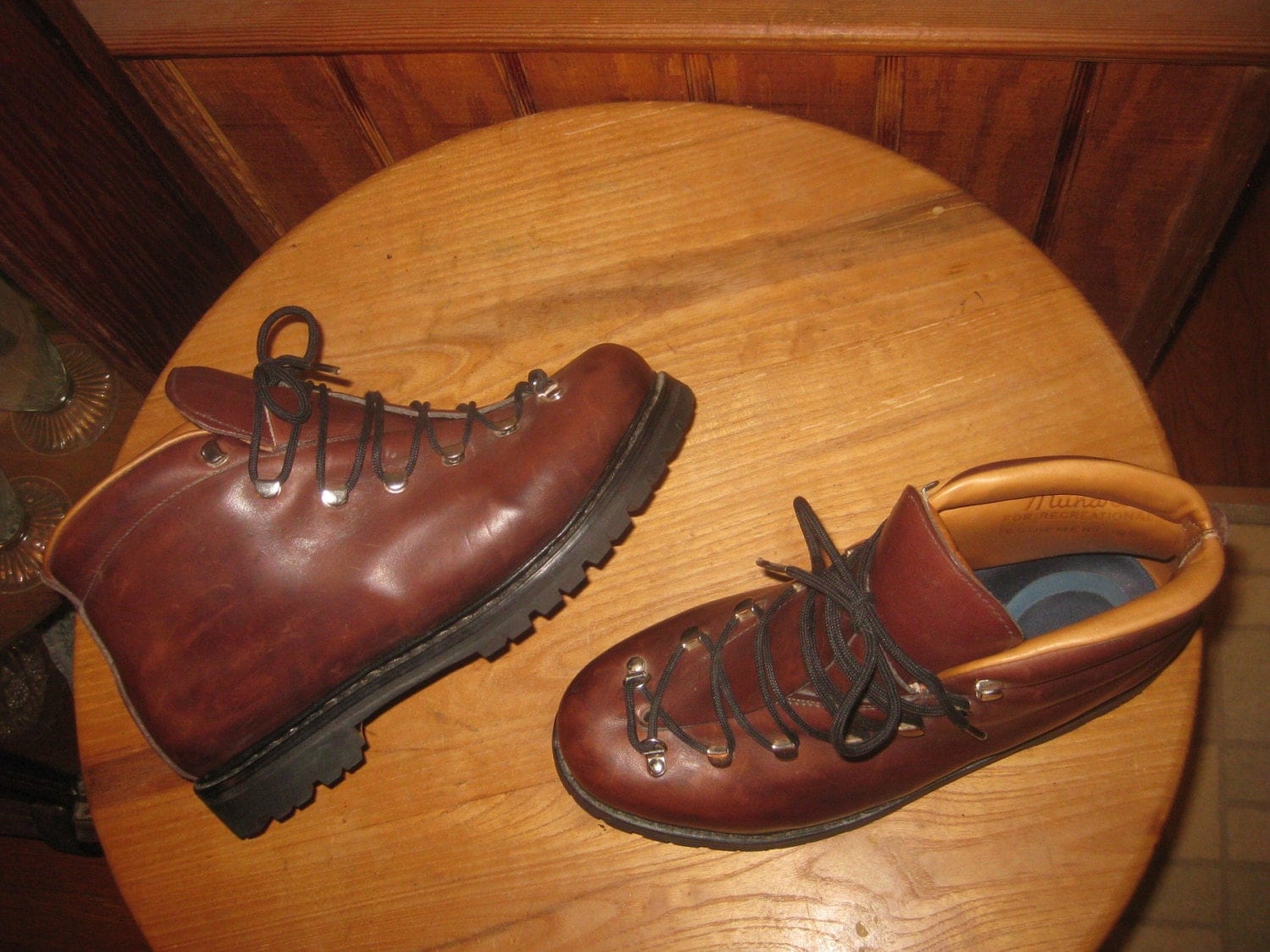 Munari Made In Italy Hiking Boots Leather & Vibram