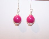 Pink chunky earrings