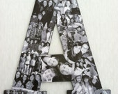 Custom  Photo Collage letter  - Girlfriend gift - College dorm room decor - Wedding