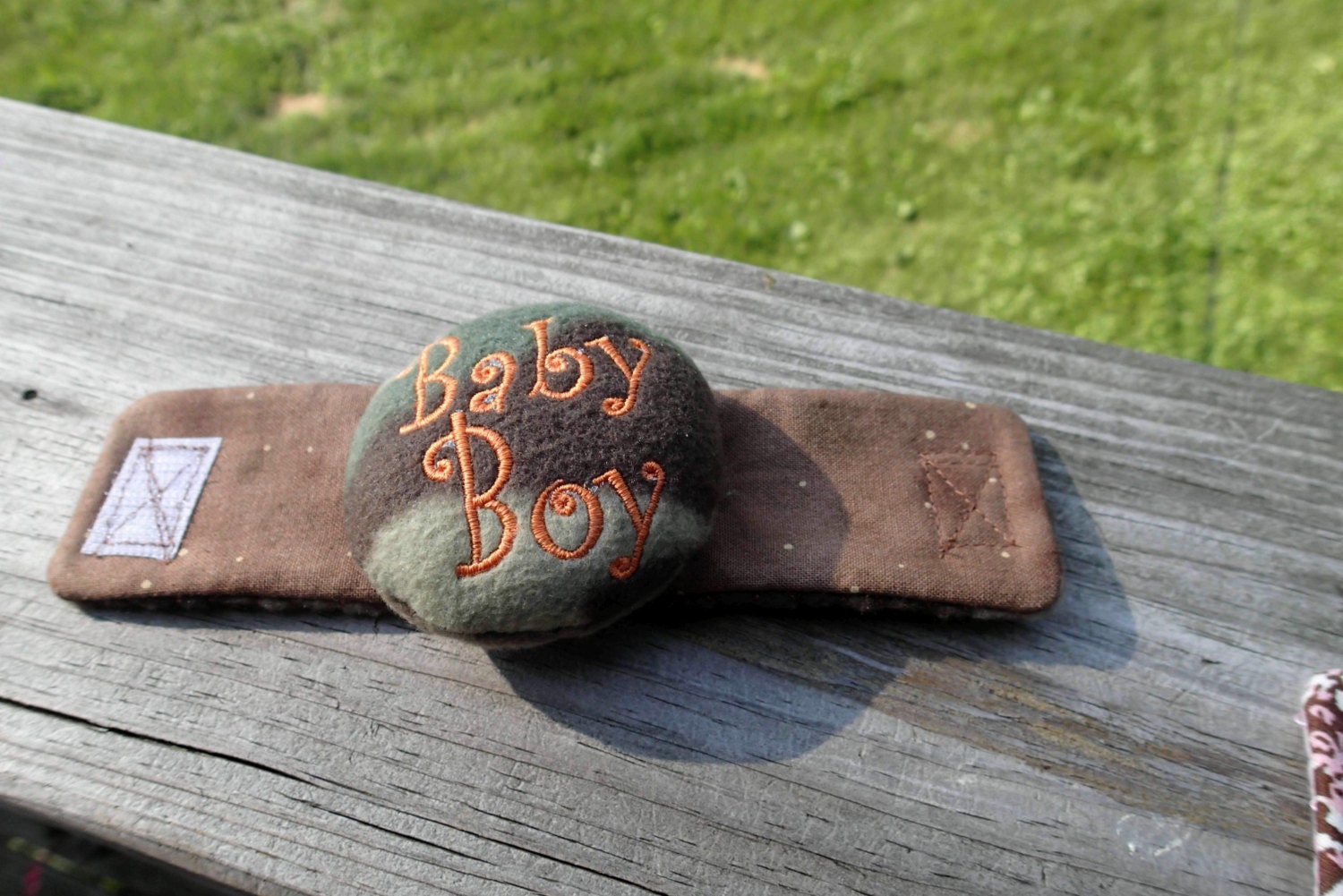 Camo Baby Boy or Baby Girl Wrist Rattle for New Baby