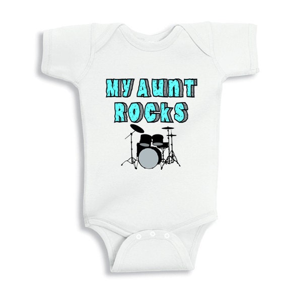 My aunt Rocks baby onesie - Drummer