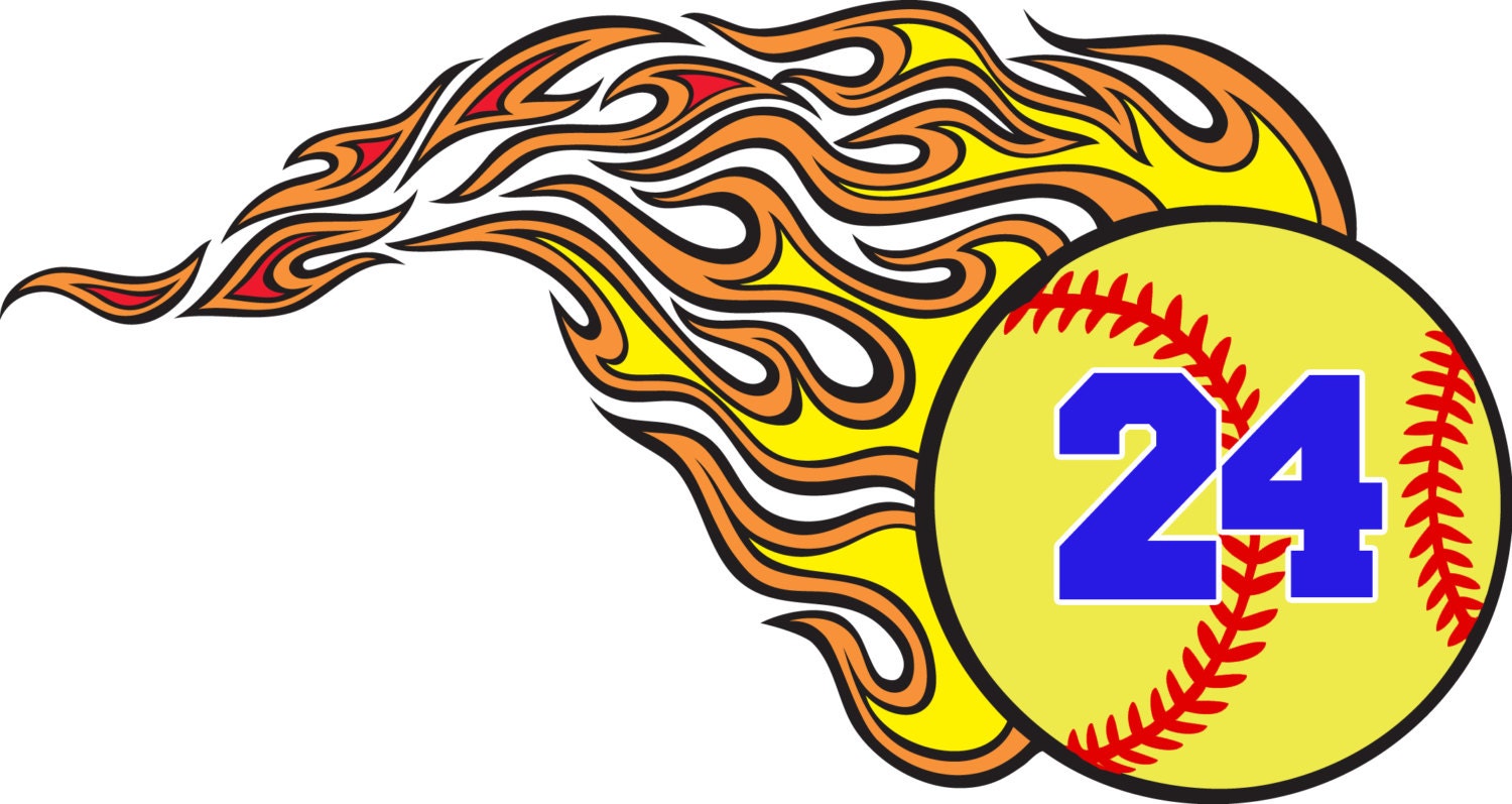 Custom Personalized Car Window Decal Sticker Softball Team